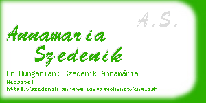 annamaria szedenik business card